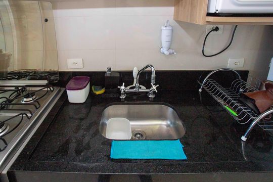 Cozinha de apartamento à venda com 2 quartos, 56m² em Centro, Diadema