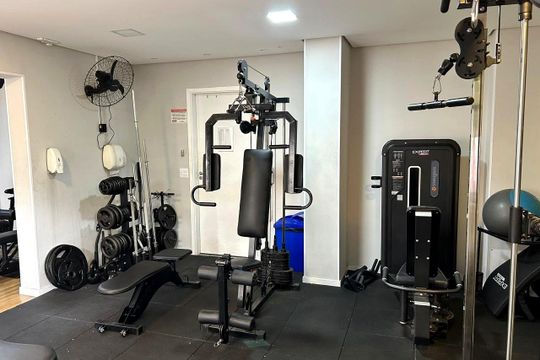 Área comum - Academia de apartamento à venda com 1 quarto, 30m² em Paraíso do Morumbi, São Paulo