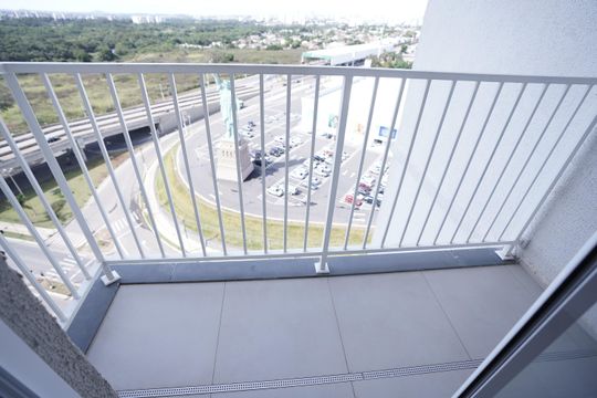 Varanda da Sala de apartamento para alugar com 3 quartos, 61m² em Fazenda Crimeia Caveiras, Goiânia