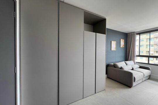Cozinha de apartamento para alugar com 1 quarto, 34m² em Águas Claras, Brasília