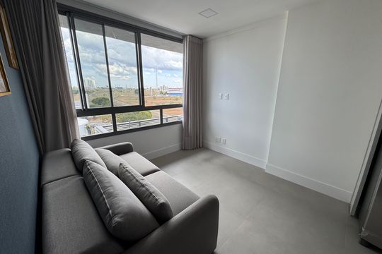 Sala de apartamento para alugar com 1 quarto, 34m² em Águas Claras, Brasília
