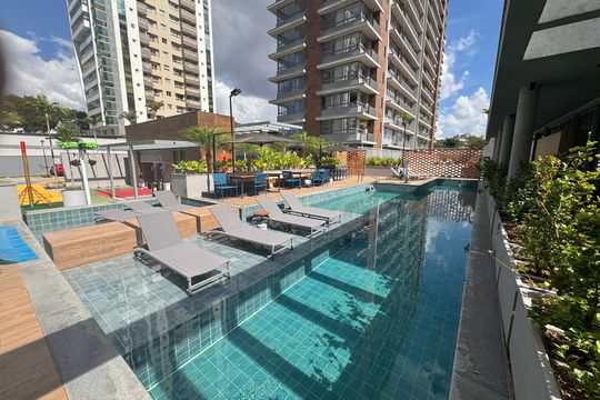 Piscina de apartamento para alugar com 1 quarto, 34m² em Águas Claras, Brasília