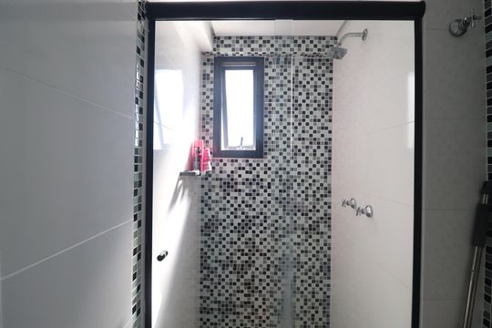Banheiro de apartamento para alugar com 2 quartos, 40m² em Parque Erasmo Assunção, Santo André
