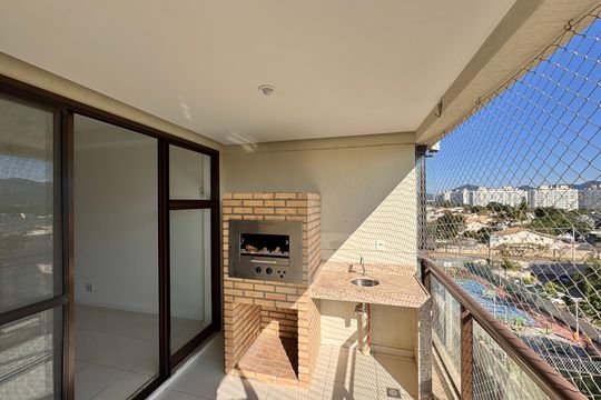 Varanda de apartamento à venda com 3 quartos, 78m² em Recreio dos Bandeirantes, Rio de Janeiro