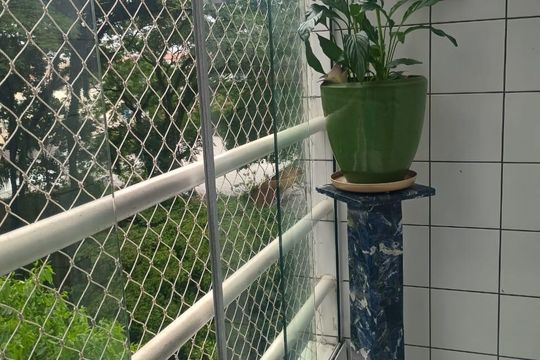 Varanda de apartamento à venda com 2 quartos, 56m² em Chácara Agrindus, Taboão da Serra