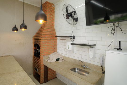 Área comum - Churrasqueira de apartamento à venda com 2 quartos, 45m² em Campo Grande, Rio de Janeiro
