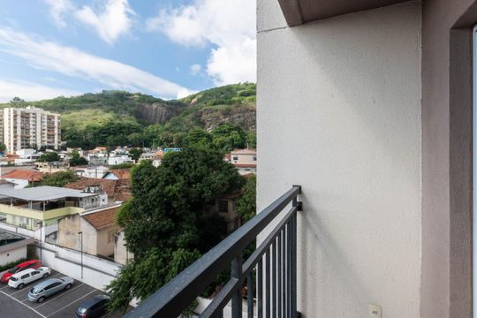 Varanda da Sala de apartamento à venda com 2 quartos, 45m² em Riachuelo, Rio de Janeiro