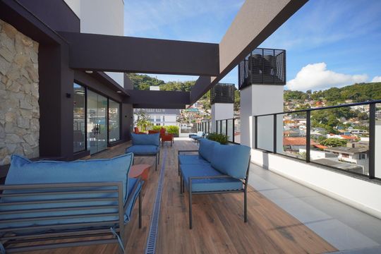 Área externa de apartamento para alugar com 1 quarto, 40m² em Centro, Florianópolis