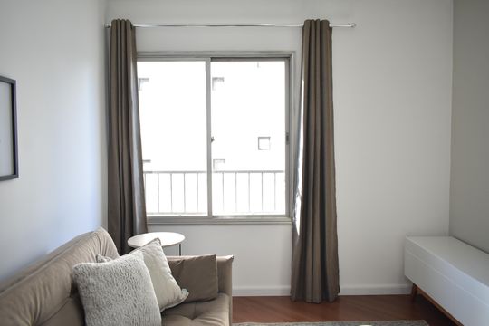 Sala de apartamento para alugar com 1 quarto, 50m² em Vila Clementino, São Paulo