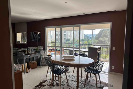 Sala de Jantar de apartamento para alugar com 3 quartos, 144m² em Alphaville, Santana de Parnaíba