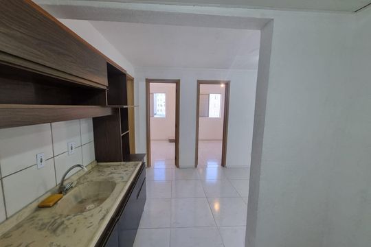 Cozinha de apartamento para alugar com 2 quartos, 43m² em Partenon, Porto Alegre