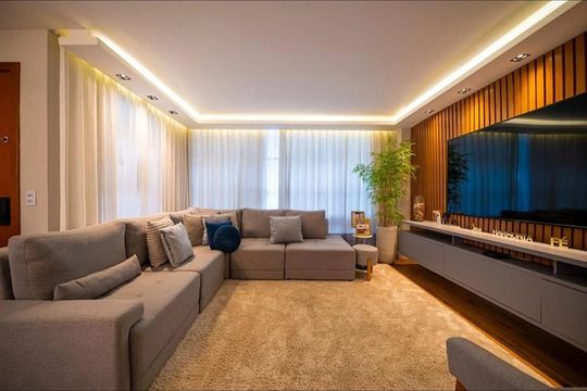 Sala de casa de condomínio à venda com 4 quartos, 199m² em Recreio dos Bandeirantes, Rio de Janeiro