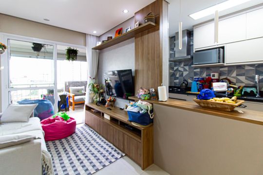 Sala de apartamento à venda com 3 quartos, 79m² em Barra Funda, São Paulo