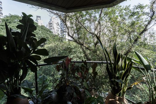 Varanda da Sala de apartamento para alugar com 2 quartos, 148m² em Vila Nova Conceição, São Paulo