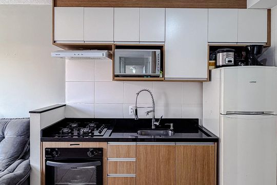 Cozinha - Armários de apartamento à venda com 2 quartos, 32m² em Cambuci, São Paulo