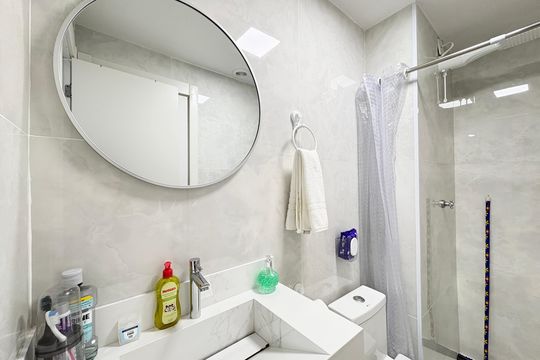Banheiro de apartamento à venda com 2 quartos, 39m² em Vila Barreto, São Paulo