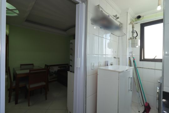Cozinha de apartamento para alugar com 2 quartos, 48m² em Campestre, Santo André