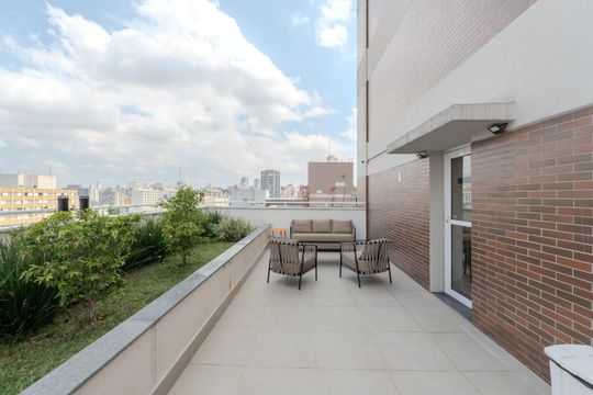 Área comum de kitnet/studio para alugar com 1 quarto, 31m² em Bela Vista, São Paulo