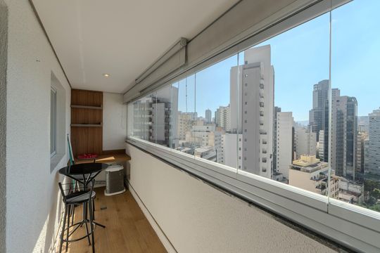 Sacada de kitnet/studio para alugar com 1 quarto, 31m² em Bela Vista, São Paulo