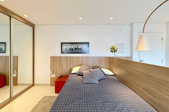 Quarto  de kitnet/studio à venda com 1 quarto, 38m² em Campo Belo, São Paulo