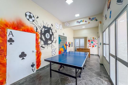 Área comum - Sala de Jogos de apartamento para alugar com 3 quartos, 68m² em Planalto, São Bernardo do Campo