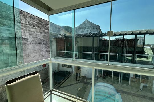 Varanda da suíte de casa à venda com 4 quartos, 317m² em Del Castilho, Rio de Janeiro