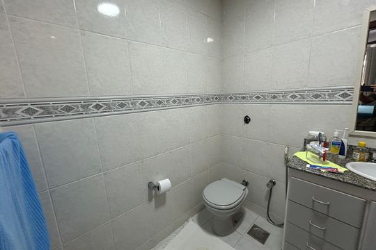 Banheiro da Suíte de apartamento à venda com 3 quartos, 104m² em Todos Os Santos, Rio de Janeiro