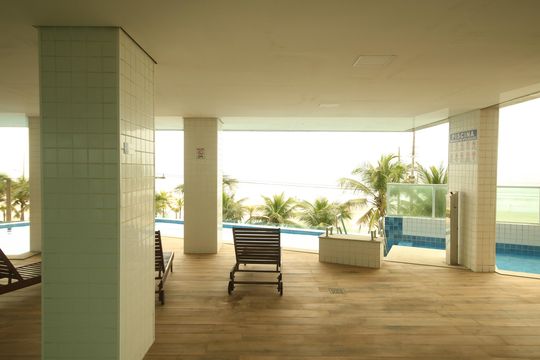 Área comum - Piscina de apartamento para alugar com 2 quartos, 90m² em Vila Balnearia, Praia Grande