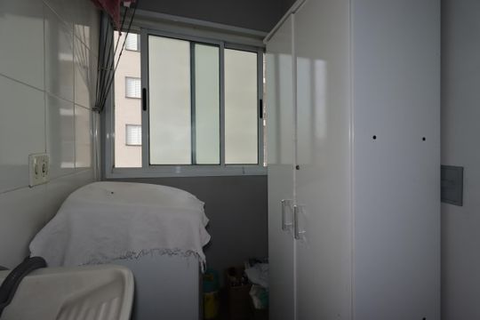 Área de Serviço de apartamento à venda com 2 quartos, 50m² em Parque Erasmo Assunção, Santo André
