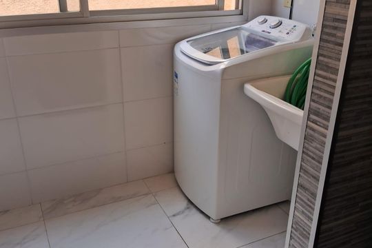 Área de serviço de apartamento à venda com 3 quartos, 80m² em Jardim Campos Eliseos, Campinas