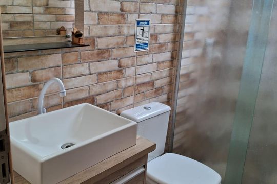 Banheiro de apartamento à venda com 3 quartos, 80m² em Jardim Campos Eliseos, Campinas