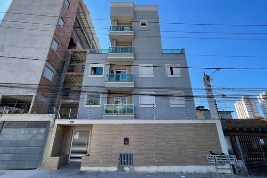 Fachada+Placa  de apartamento à venda com 2 quartos, 42m² em Cidade Patriarca, São Paulo