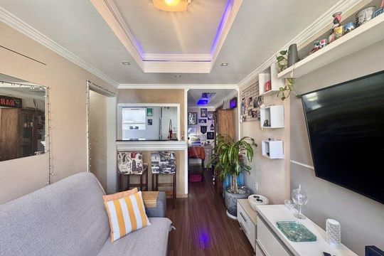 Sala de apartamento para alugar com 1 quarto, 42m² em Cristal, Porto Alegre