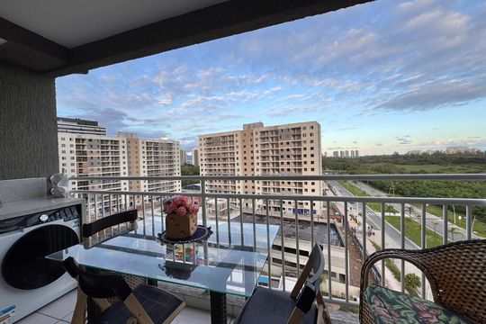 Varanda de apartamento para alugar com 2 quartos, 60m² em Barra Olímpica, Rio de Janeiro