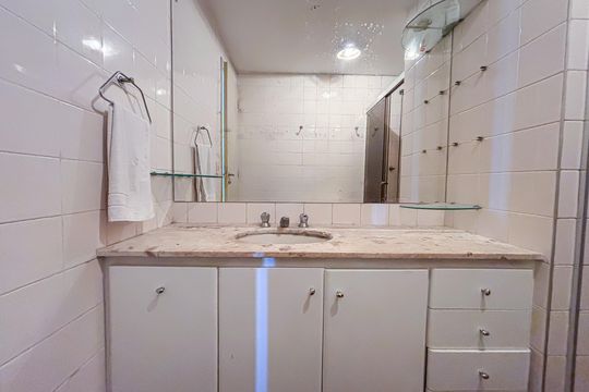 Banheiro da Suíte de apartamento à venda com 3 quartos, 111m² em Perdizes, São Paulo