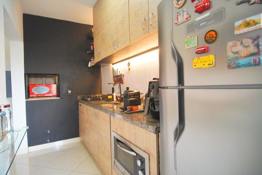 Cozinha de apartamento para alugar com 2 quartos, 62m² em Morro do Espelho, São Leopoldo