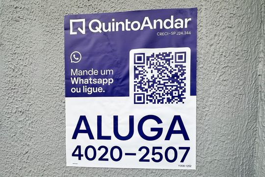 Placa de apartamento para alugar com 3 quartos, 110m² em Centro, São Bernardo do Campo