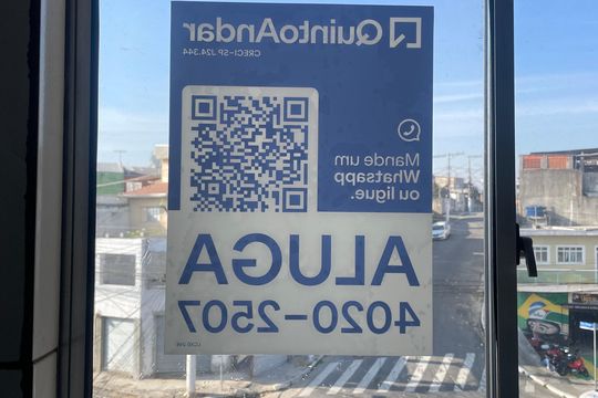 Placa  de apartamento para alugar com 1 quarto, 30m² em Cangaiba, São Paulo