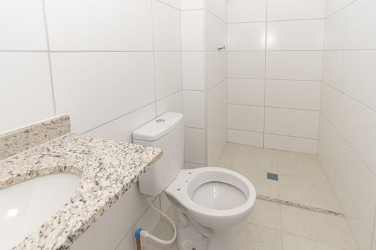 Banheiro Corredor  de apartamento à venda com 2 quartos, 51m² em Vila Yolanda Costa E Silva, Sumaré