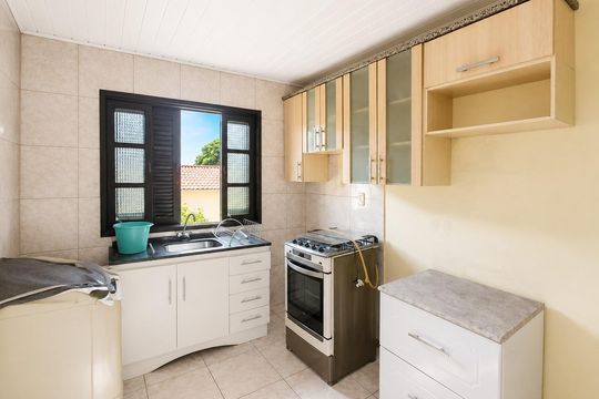 Cozinha de apartamento para alugar com 1 quarto, 50m² em Vila Monte Carlo, Cachoeirinha