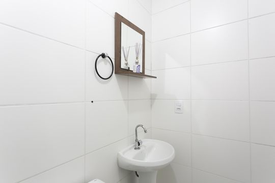 Banheiro  de apartamento para alugar com 2 quartos, 32m² em Colônia (zona Leste), São Paulo