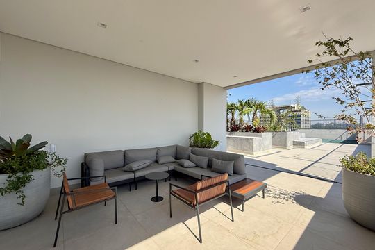 Área comum de kitnet/studio para alugar com 1 quarto, 23m² em Vila Cordeiro, São Paulo