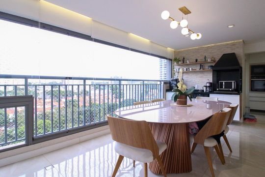Varanda Gourmet de apartamento para alugar com 3 quartos, 122m² em Vila Independencia, São Paulo