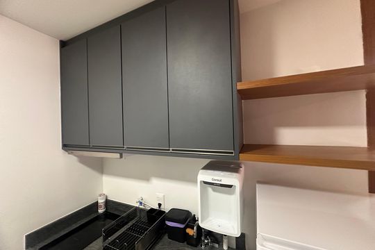 Cozinha de kitnet/studio para alugar com 1 quarto, 32m² em Santo Amaro, São Paulo