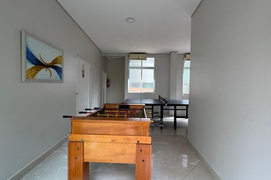 Área comum de apartamento para alugar com 1 quarto, 50m² em Barra Funda, Guarujá