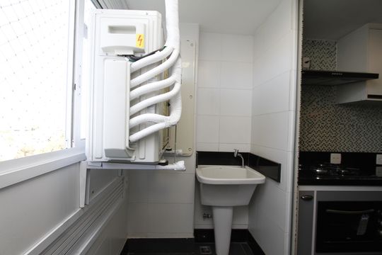 Área de Serviço de apartamento à venda com 3 quartos, 95m² em Caiçaras, Belo Horizonte