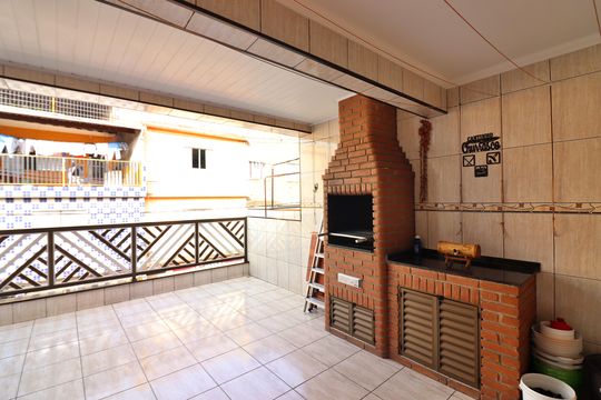 Área de Serviço e Espaço Gourmet  de casa à venda com 3 quartos, 120m² em Vila Carminha, São Bernardo do Campo