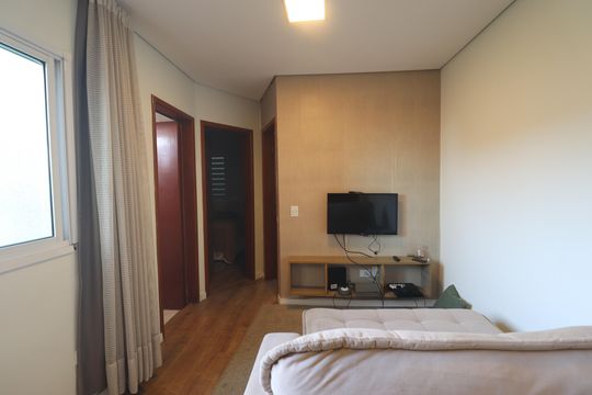 Sala de apartamento à venda com 2 quartos, 110m² em Parque Erasmo Assunção, Santo André