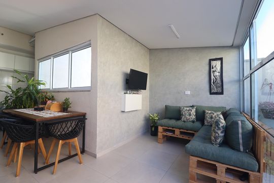 Espaço Gourmet de apartamento à venda com 2 quartos, 110m² em Parque Erasmo Assunção, Santo André