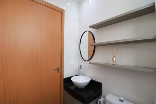 Banheiro  de apartamento para alugar com 2 quartos, 42m² em Chácaras Hipica, Ribeirão Preto